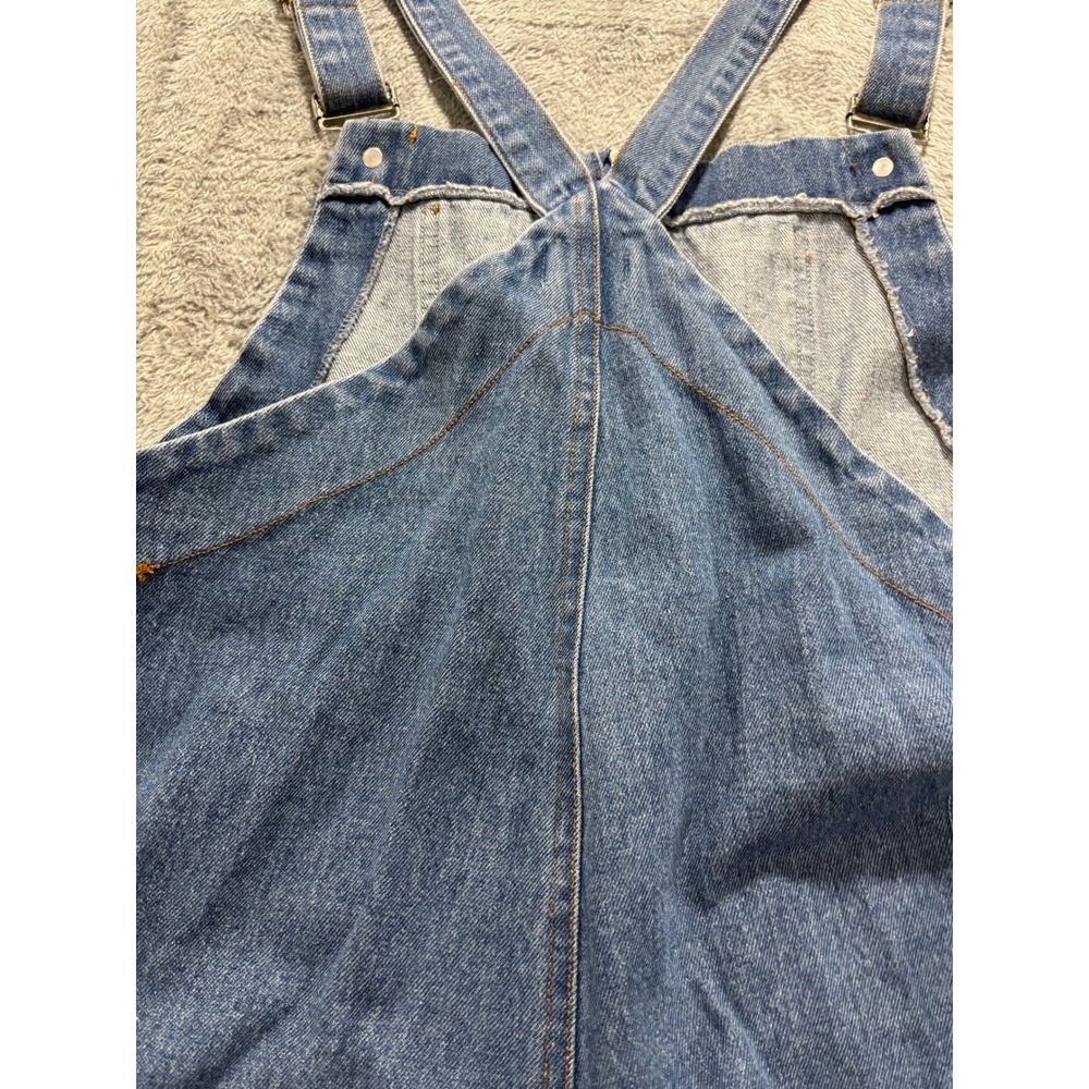 My Girl 10 Blue Denim Shortall Overalls Womens Vintage Boho Festival Casual - Picture 3 of 10